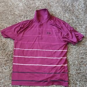 Under Armour Men's Maroon Polo Shirt